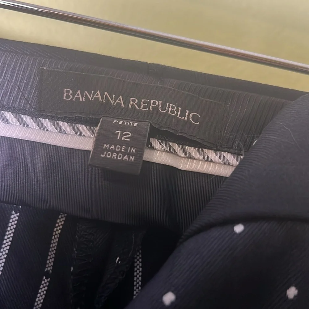 Banana Republic working, dressing, career, size 12 Men's Black Patterned Pants